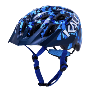 Casco kali pixel azul niño