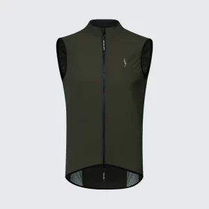 OLIVER OTTO RAW VEST OLIVE